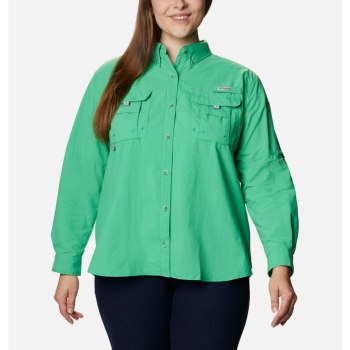 Dámské Košile Columbia PFG Bahama Long Sleeve Plus Size Tyrkysové ICWPNU873